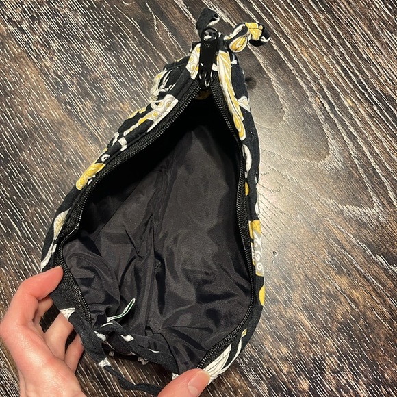 Vera Bradley Retired Yellow Bird Pattern Cosmetic Case - Picture 3 of 5